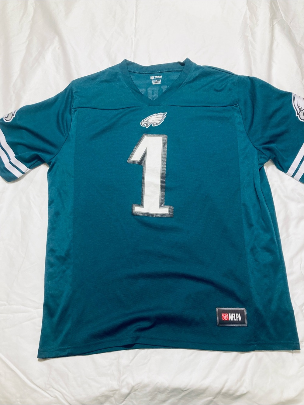 NFL Teal #1 Philadelphia Eagles Men's Football Jersey